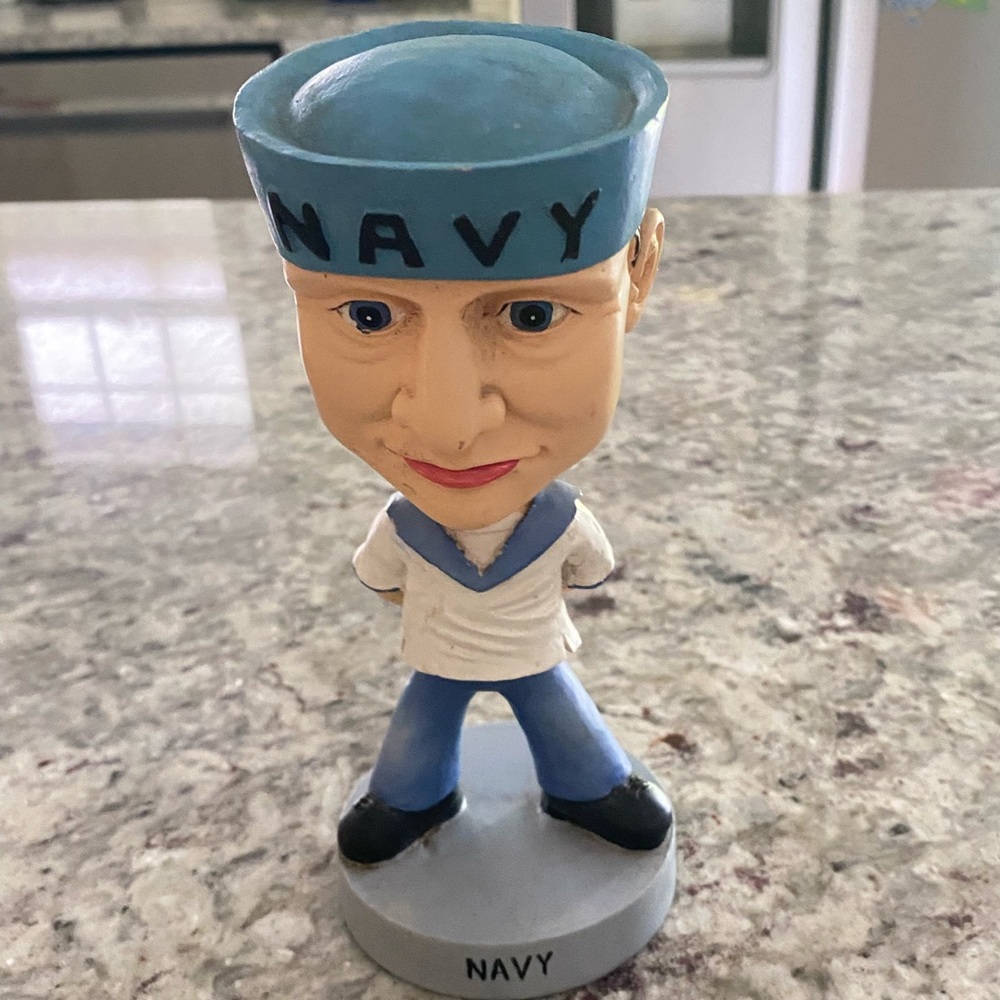 Vintage Navy Bobble Head